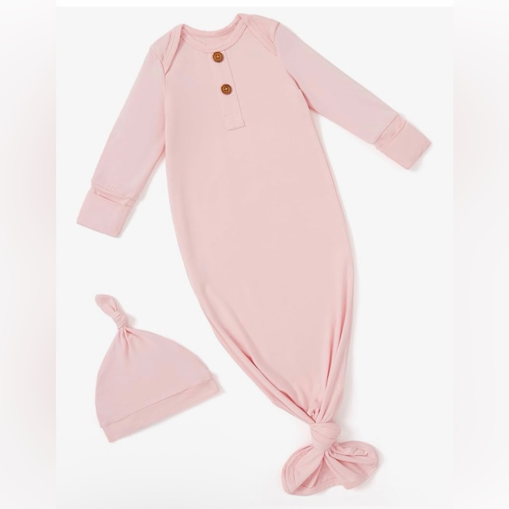 NWT Bamboo Baby Pajamas with Hat